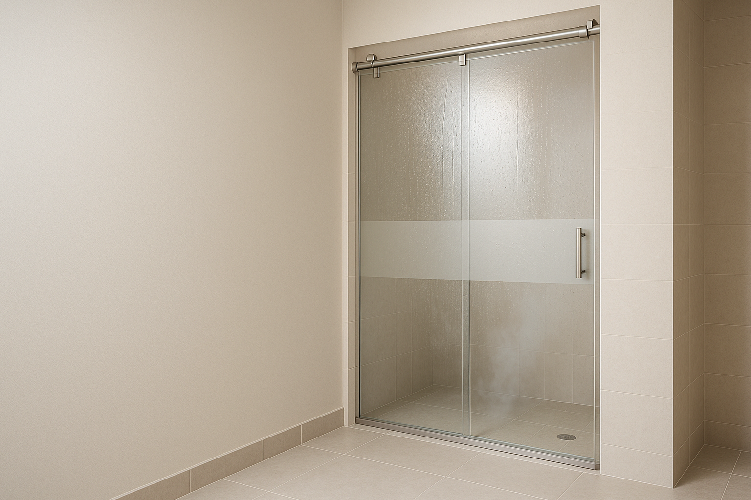 Ușă glisantă pentru baie: condens, etanșare, intimitate