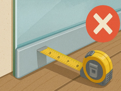 Măsurarea ușilor din sticlă: greșeli care costă scump