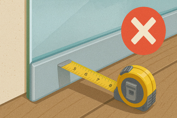 Măsurarea ușilor din sticlă: greșeli care costă scump