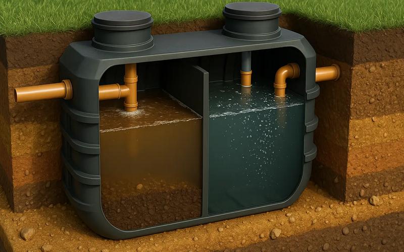 fos septica secțiune detaliată