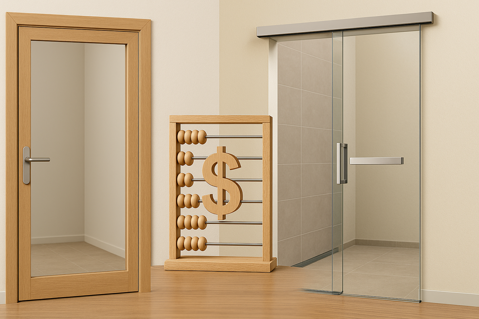 Uși batante vs glisante: cât costă cu adevărat