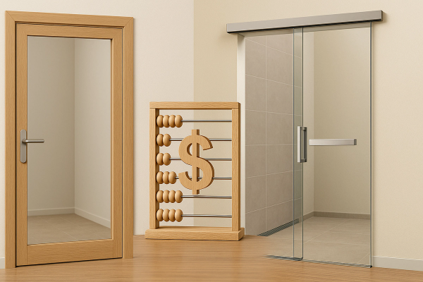 Uși batante vs glisante: cât costă cu adevărat