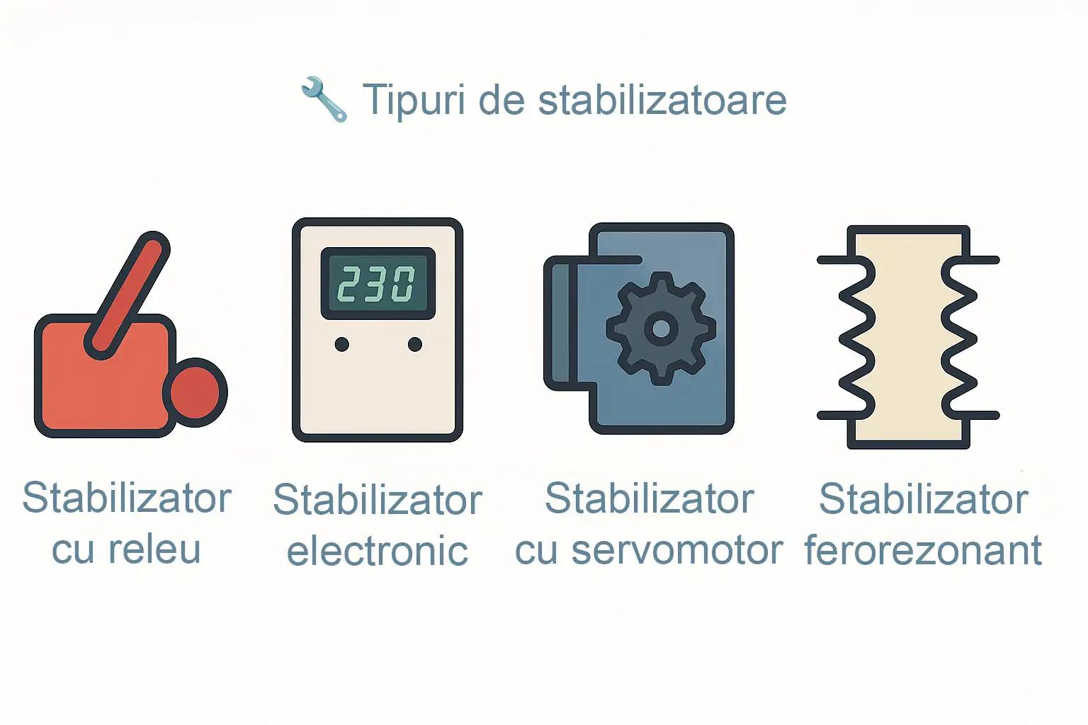 Grafica Tipuri de stabilizatoare