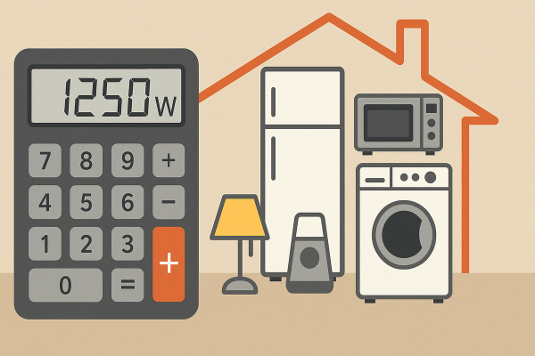 Calculează corect puterea totală a casei (W)
