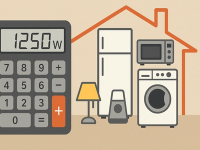 Calculează corect puterea totală a casei (W)