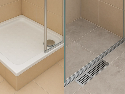 Cădițe vs rigole: etanșarea corectă la duș