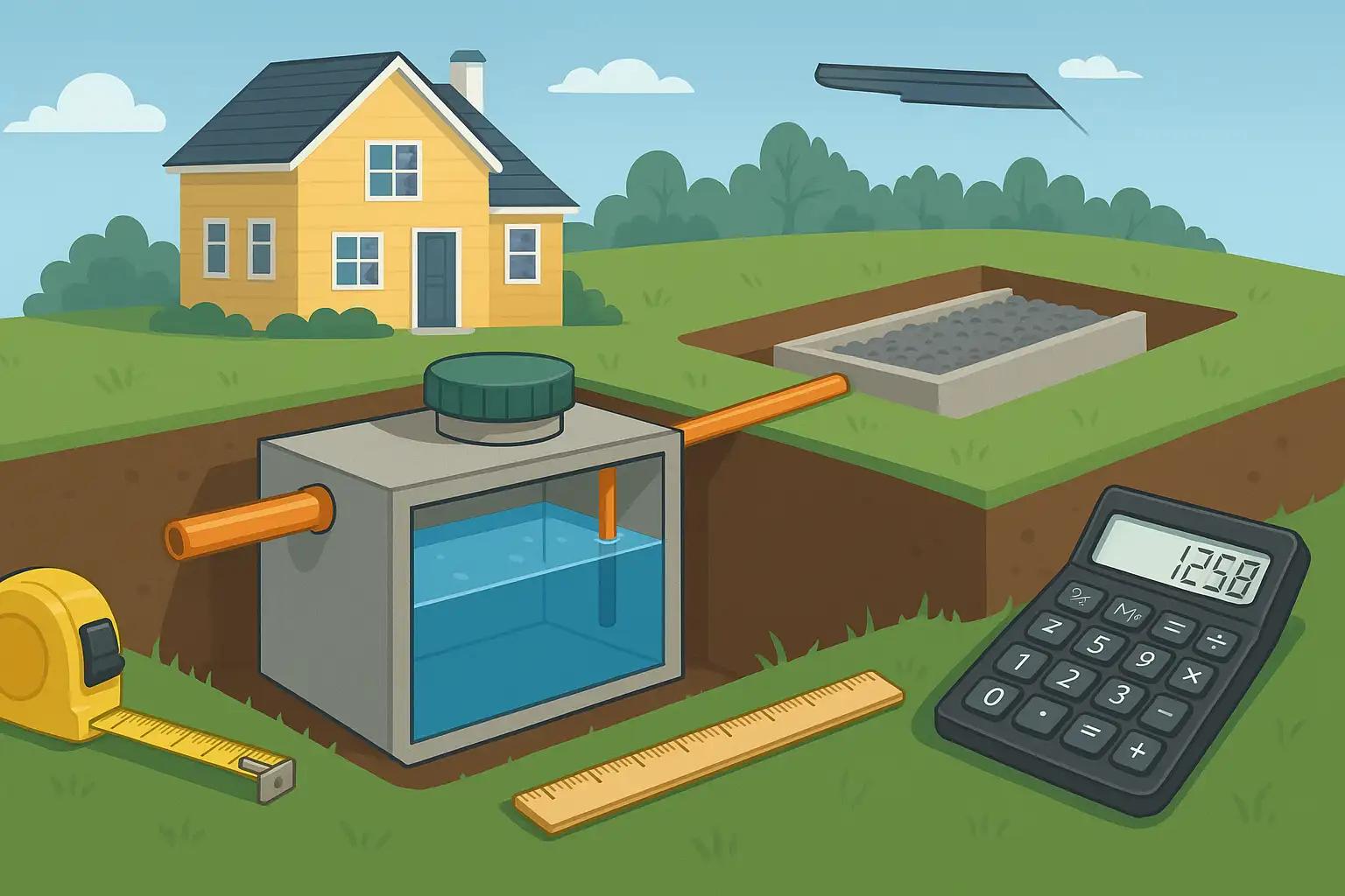 Calcul volum fosă septică – cum alegi dimensiunea potrivită