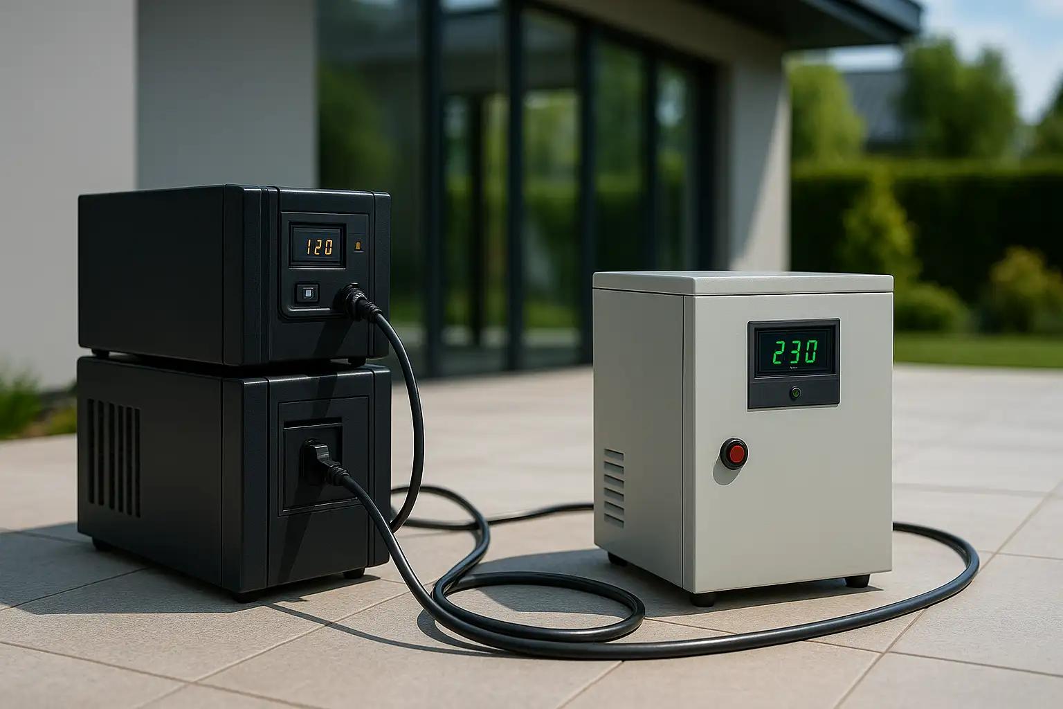 Imagine cu Greșeli frecvente când combini UPS și stabilizator