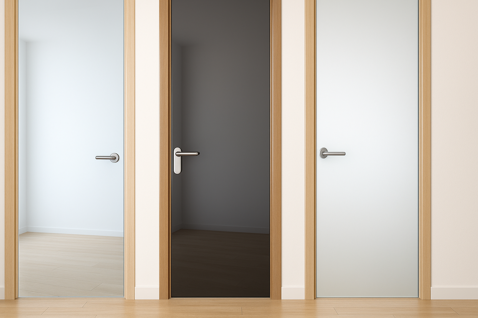 Ghidul sticlei pentru uși: clară, fumurie sau sablată?