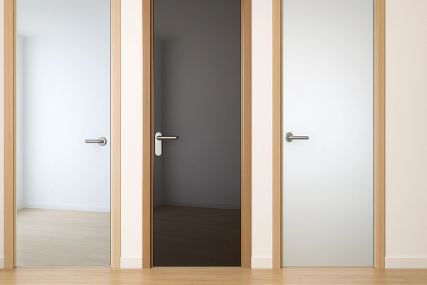 Ghidul sticlei pentru uși: clară, fumurie sau sablată?