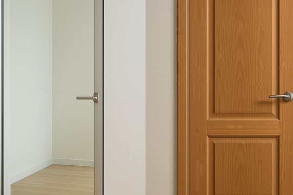 Uși din sticlă sau MDF/PVC? Cum alegi inteligent