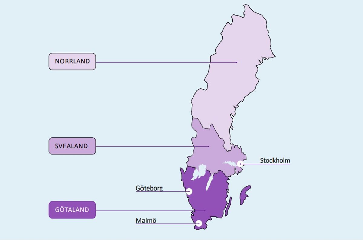 Sveriges indelning