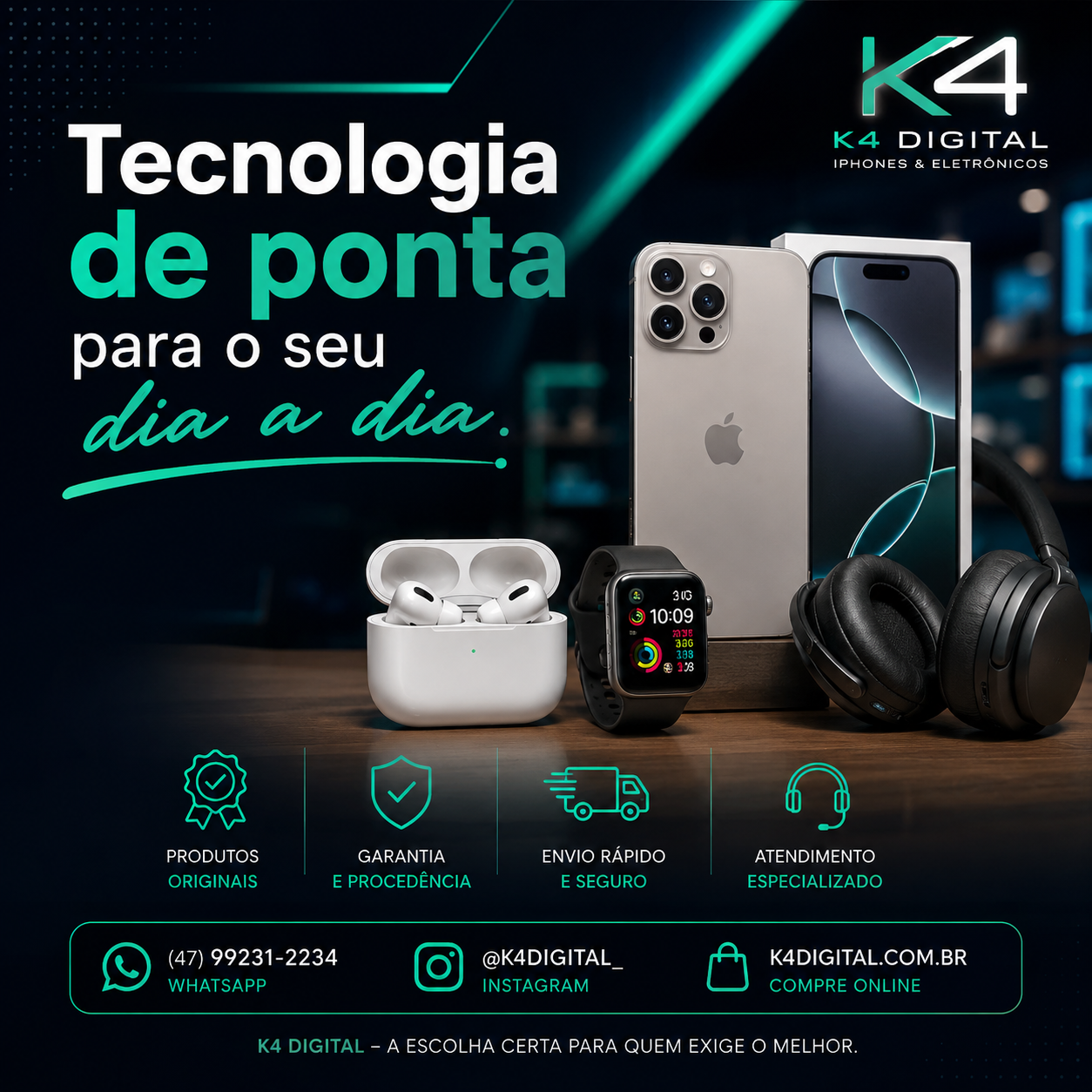 Tecnologia de ponta para o seu dia a dia