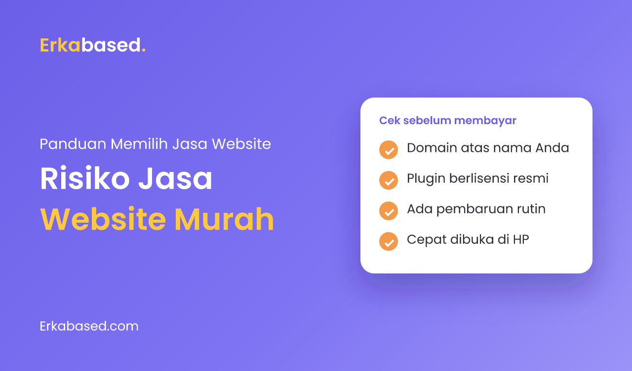 Risiko Jasa Website Murah dan Template: Yang Perlu Dicek Sebelum Membayar