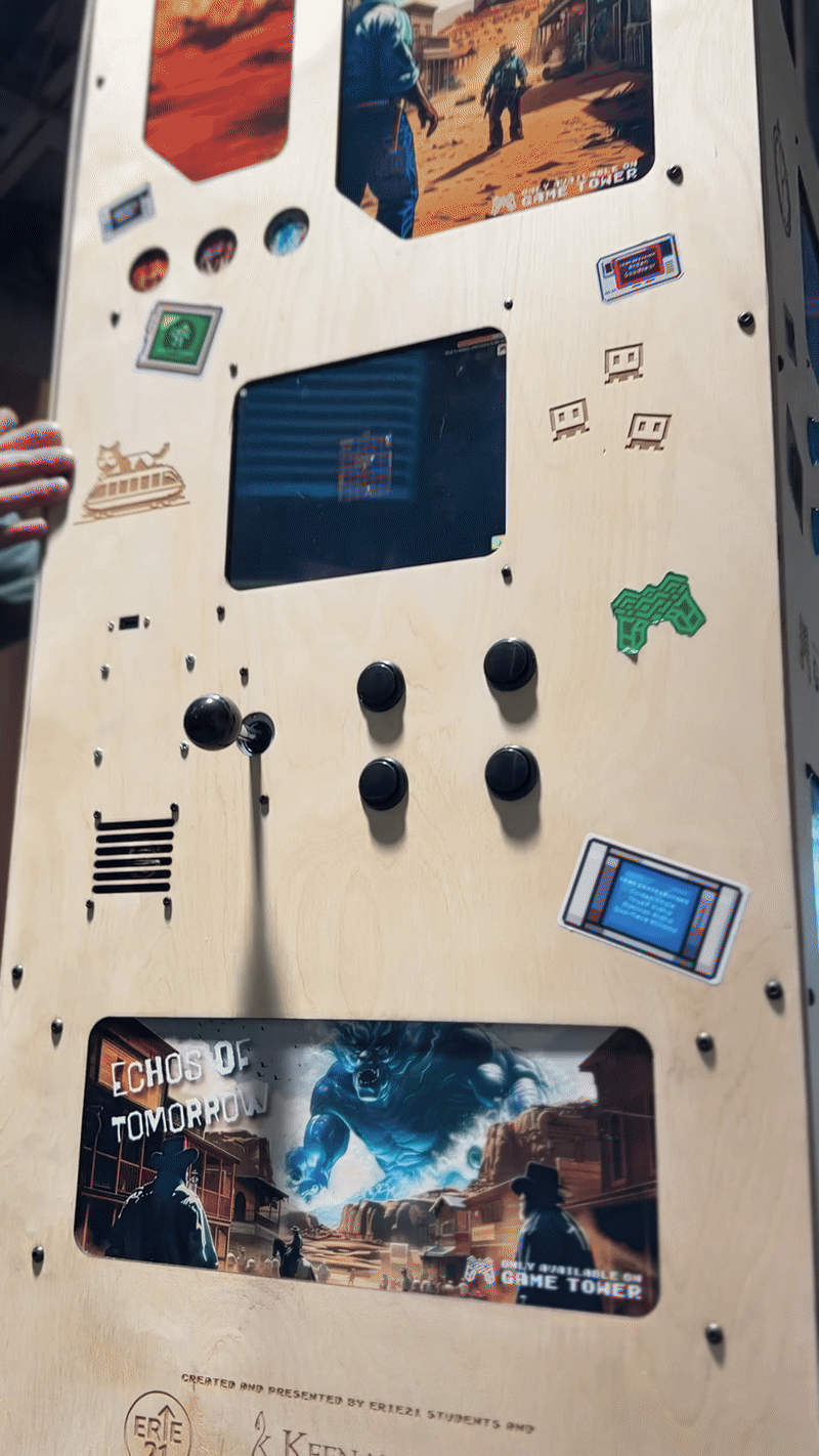 The 4-sided modular Game Tower console design