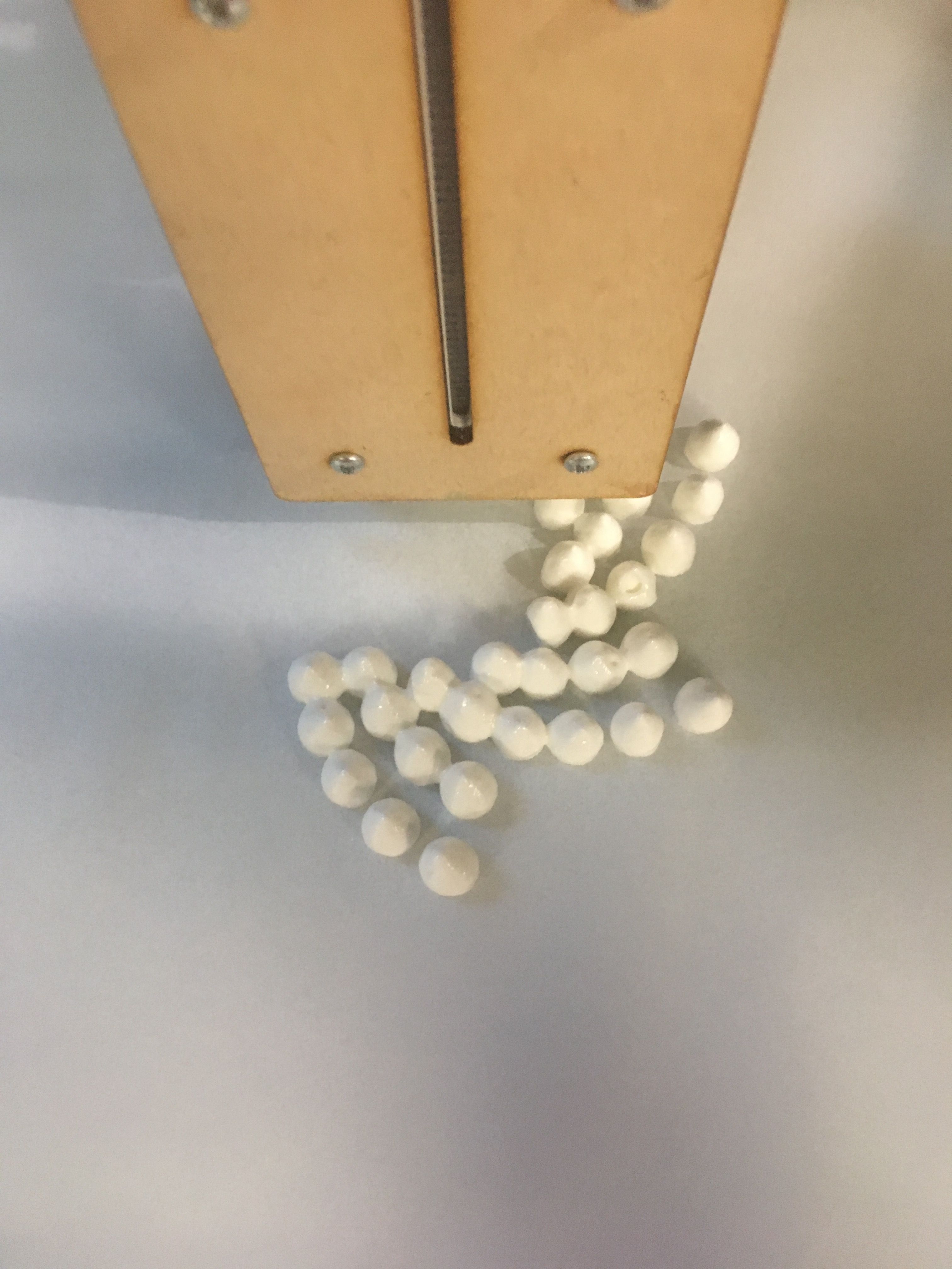 Fibonacci spiral pattern made of dolloped meringue