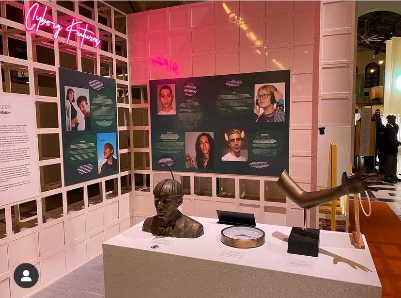 Neil Harbisson sculpture at the Smithsonian Institution in Washington DC