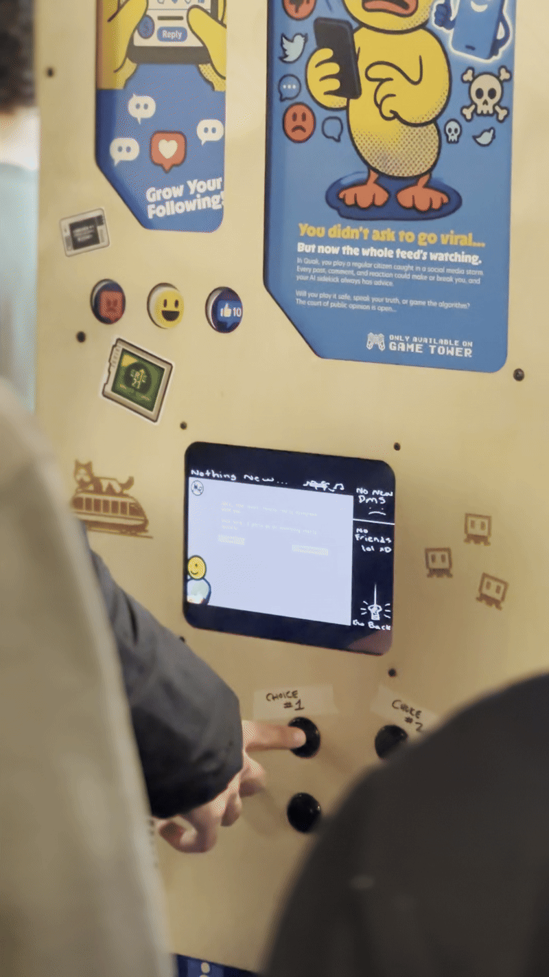 Game Tower at Season 2 Maker Faire with even larger crowds playing games