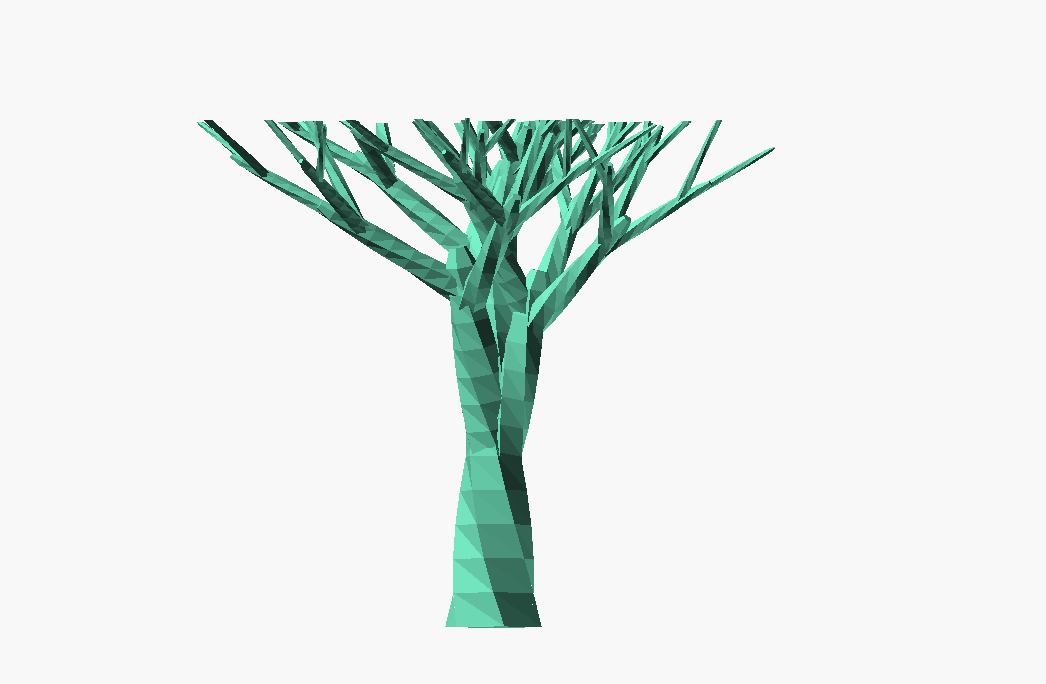 Procedurally generated tree variation - minimal