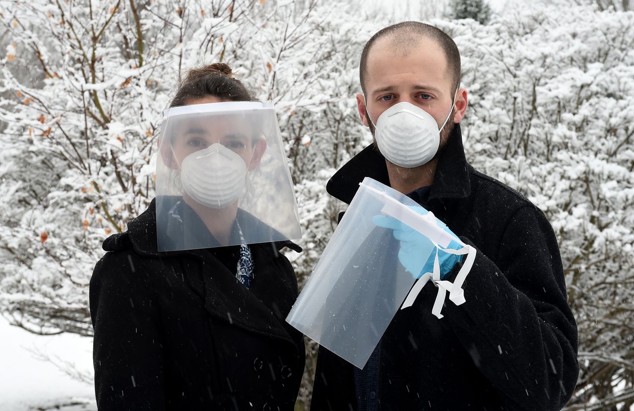 Prototype of Budmen 3D printed face shields