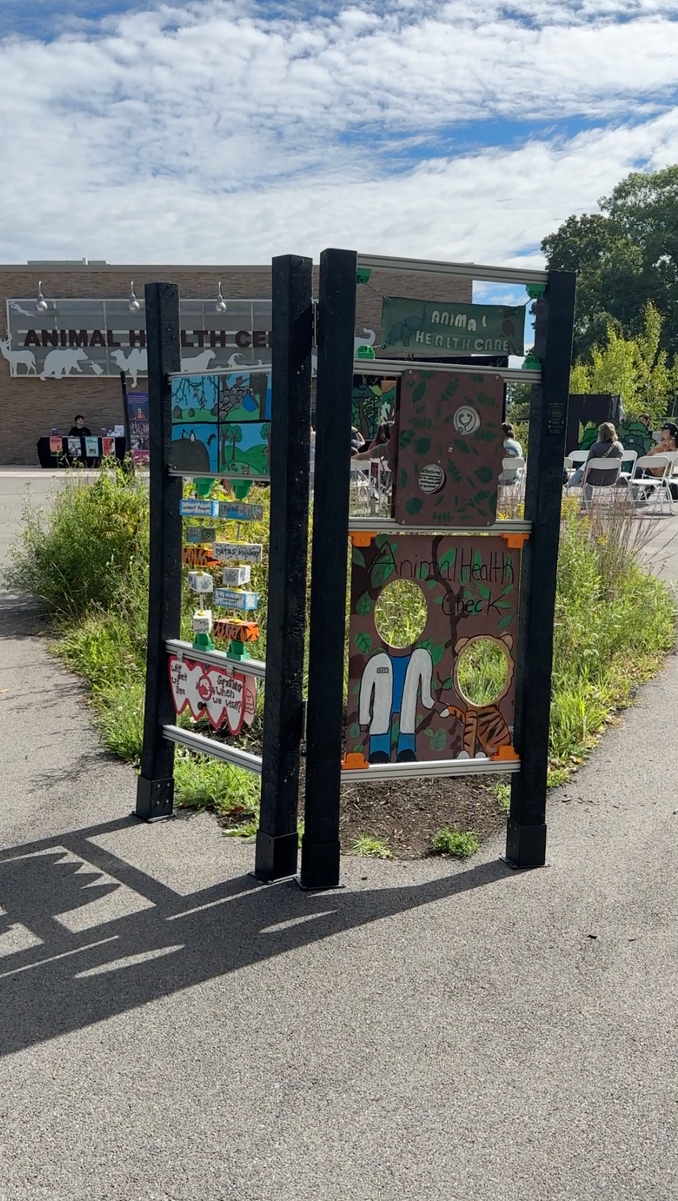 The Health Center exhibit, installed at the Rosamond Gifford Zoo.