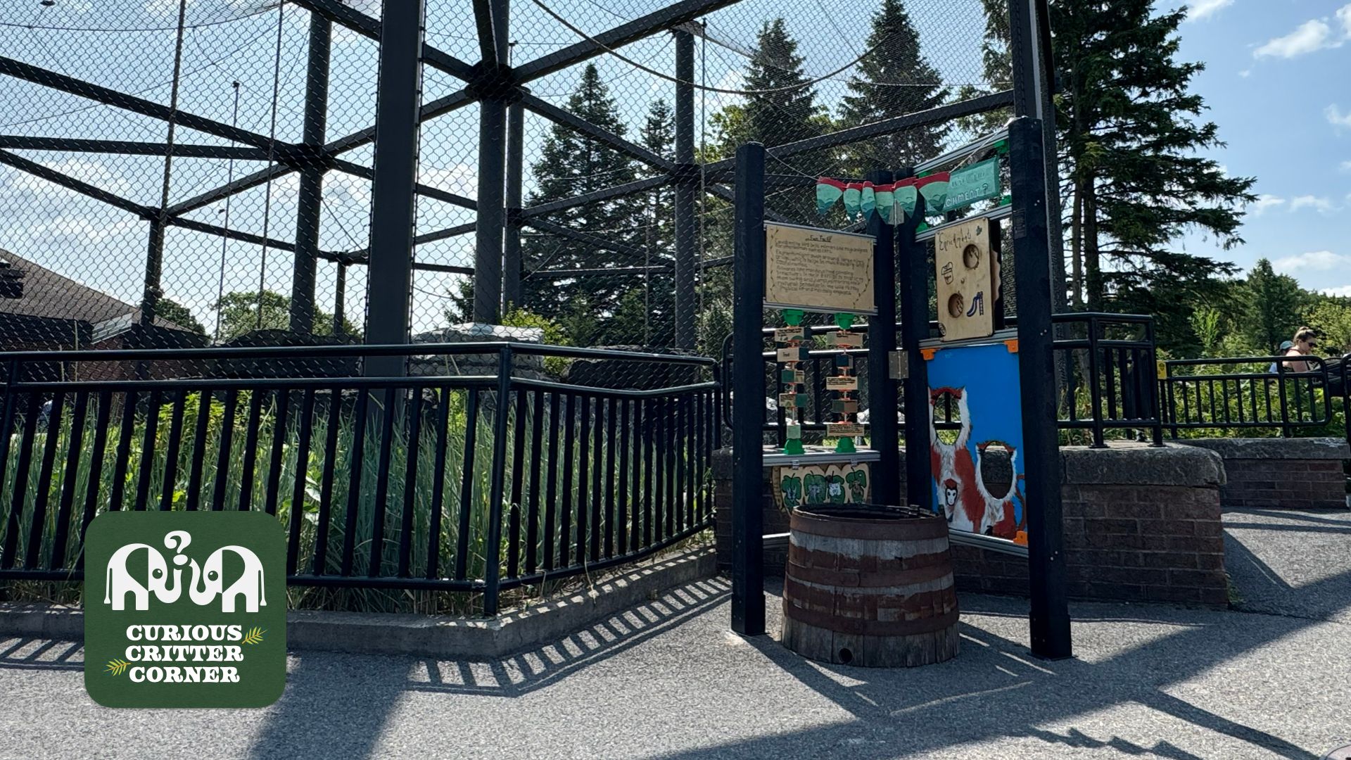 The Animal Enrichment exhibit, installed at the Rosamond Gifford Zoo.