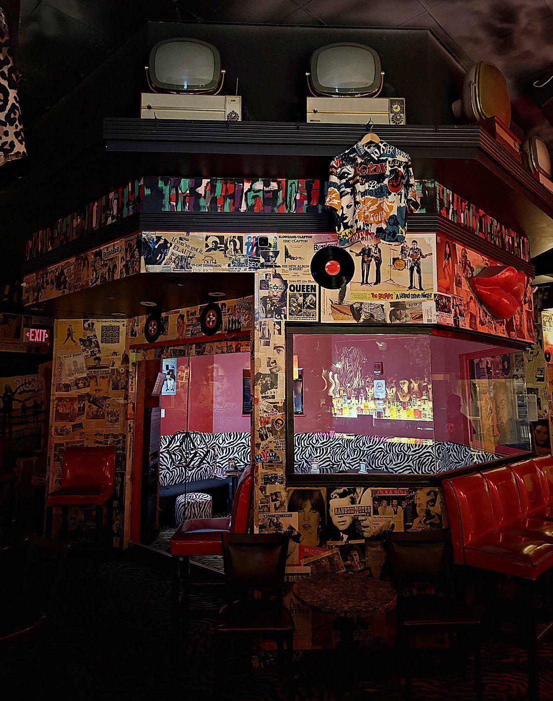 The VIP Room window seen from the main bar