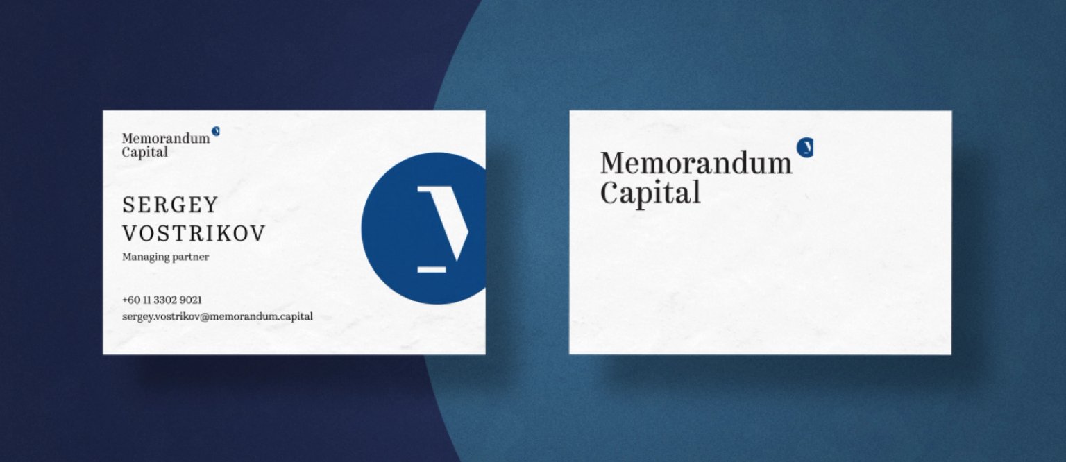 Logo on a business card