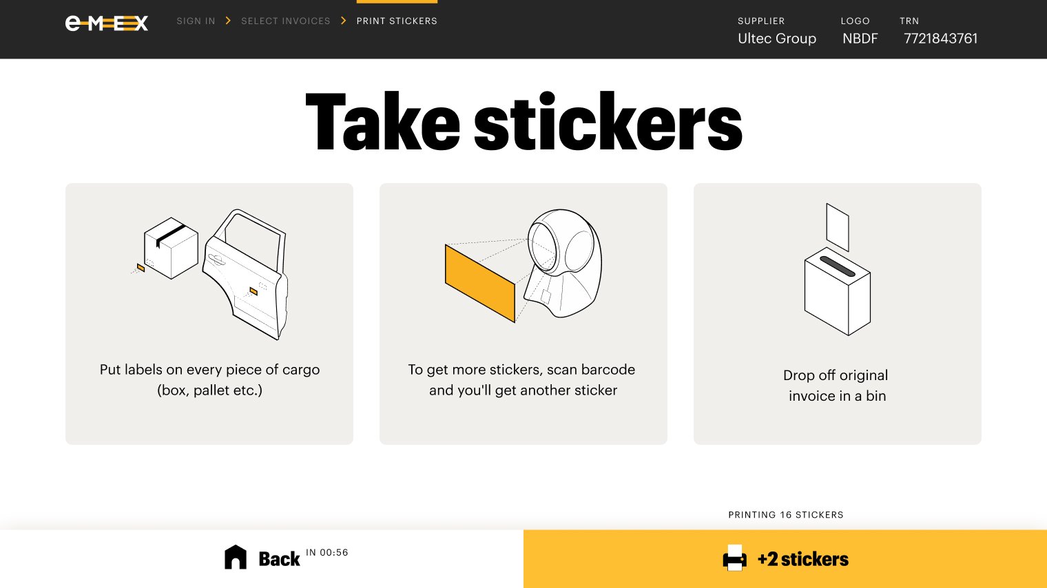 take stickers