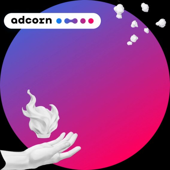 Identity of Adcorn viral advertising service