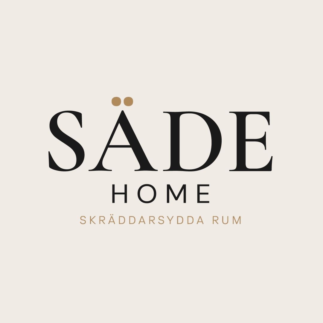 Säde Home logotyp, skräddarsydda förvaringslösningar i Stockholm