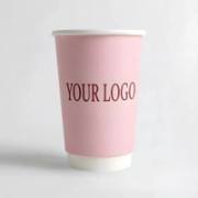 16oz Custom Double Wall Paper Coffee Cups image 1