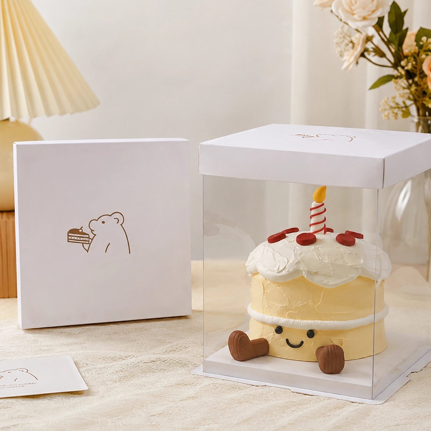 Custom Tall Clear PET Cake Boxes image 1