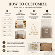 Custom Tissue Paper Pet Food Bags for Treats and Small Kibble image 4