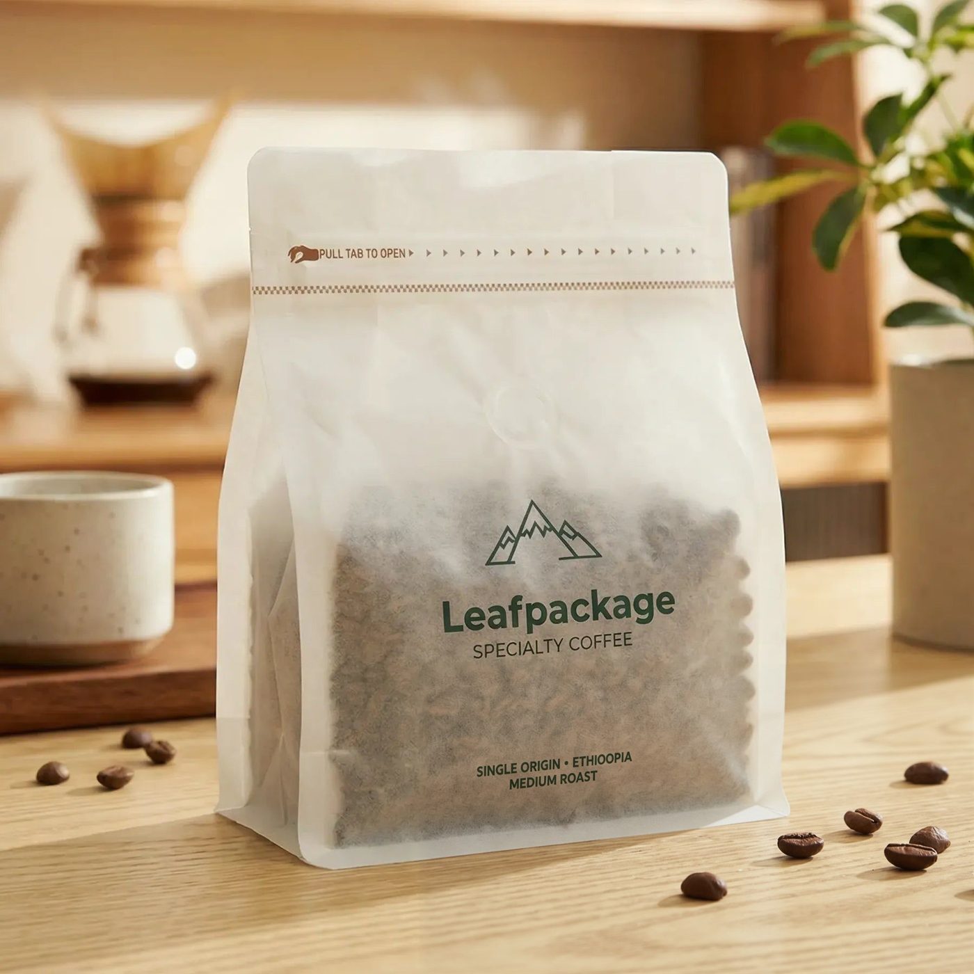 Custom Tissue Paper Coffee Bag image 1