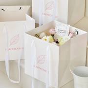 Custom Flower Bouquet Tote Bags with Ribbon Handles image 4