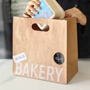 Custom Kraft Die Cut Handle Paper Bag image 2