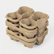 Small Batch Tearable Molded Pulp 4 Cup Holder image 6