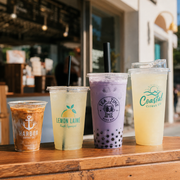 Custom Print Clear PET Plastic Cups with Logo – 98mm Rim image 10