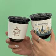 Custom Single-Layer White Cardboard Cup Sleeve image 2