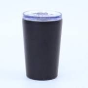 Black 12oz slim insulated coffee tumbler