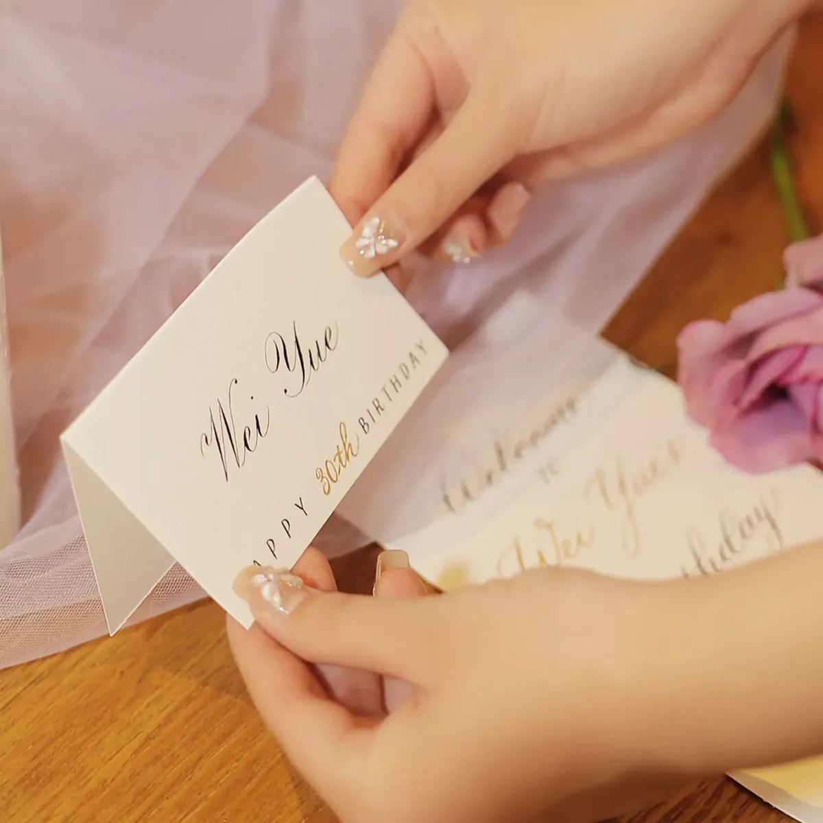 Custom Printed Foldable Thank You Cards with Logo image 1