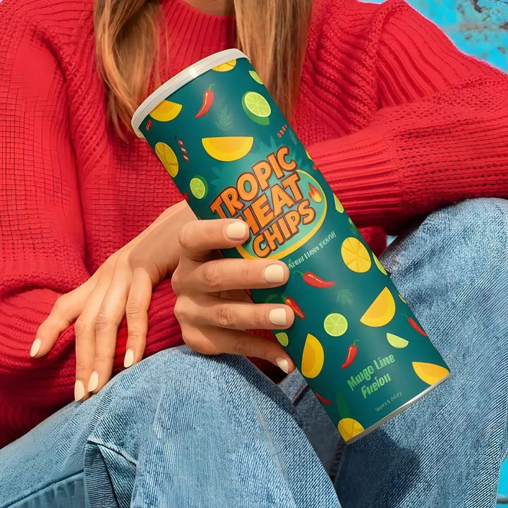 Personalized Potato Chip Tubes