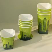 Custom Square Bottom Paper Cup image 2