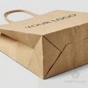 Custom Kraft Paper Takeout Bags with Handles image 11