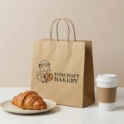 Custom Paper Bakery Bags with Logo image 3