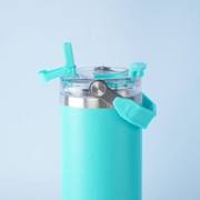 Close view of the transparent lid and locking carry handle