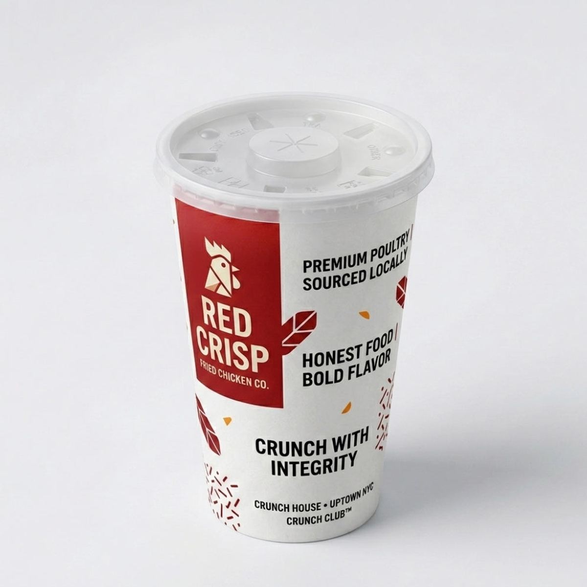 Custom Double-Coated Cold Drink Paper Cups with Lids