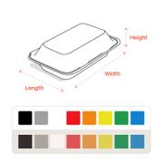 Custom Sugarcane Fiber Clamshell Packaging image 7