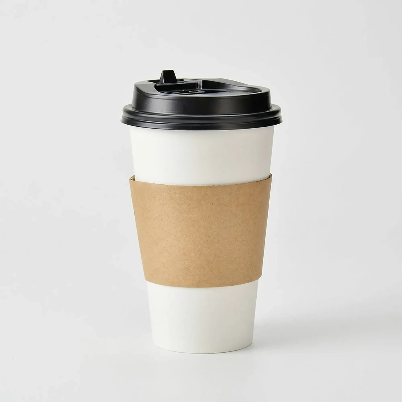 Wholesale Single Wall Disposable Paper Cups With Sleeves and Lid image 1